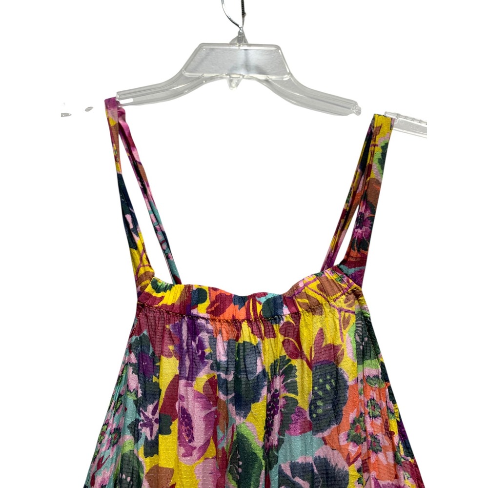 Anthropologie Printed Maxi Dress Cover Up Womens Medium Multi Color Strappy Back - Picture 6 of 12